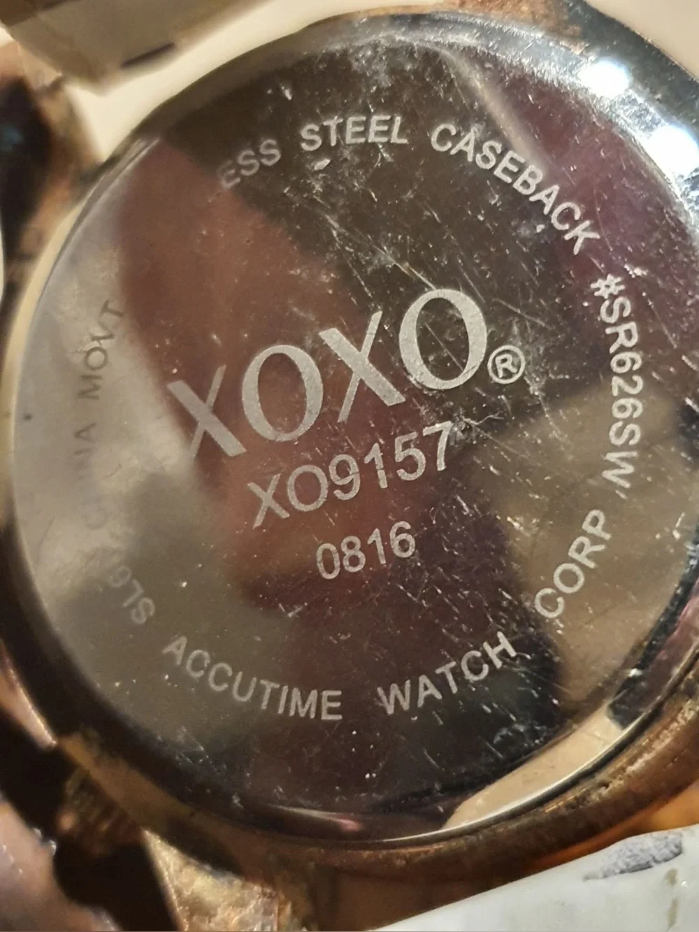🦋10/$20🦋 XOXO Rose Gold/Silver Rhinestone Leather Women's Watch